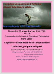 Osteopata a Genova Francesco Bertino | 5 leggi biologiche, massofisioterapia, qi-gong